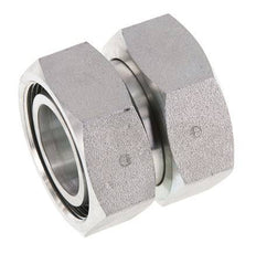 42L Zink plated Steel Straight with Swivel 160 bar NBR O-ring Sealing Cone ISO 8434-1