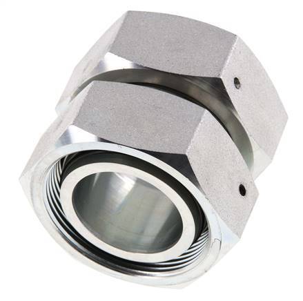 42L Zink plated Steel Straight with Swivel 160 bar NBR O-ring Sealing Cone ISO 8434-1