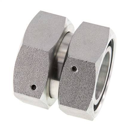 42L Zink plated Steel Straight with Swivel 160 bar NBR O-ring Sealing Cone ISO 8434-1