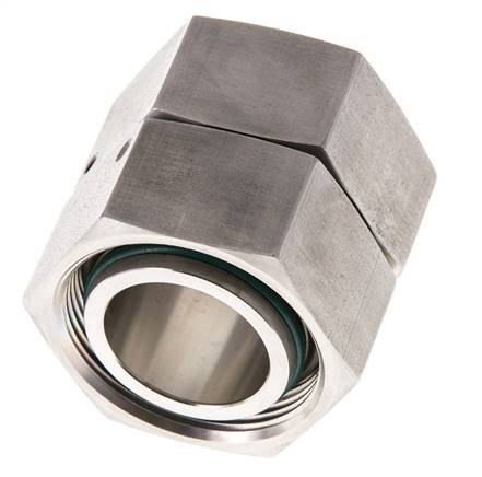 35L Acier inoxydable Droit avec pivot 160 bar FKM O-ring Cône d'étanchéité ISO 8434-1