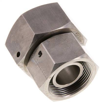 30S & 38S Acier inoxydable Droit avec pivot 315 bar Joint torique FKM Cône d'etancheite ISO 8434-1