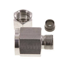 8S & G1/2'' Swivel droit en acier inoxydable avec filetage femelle pour manomètres 630 bar ISO 8434-1