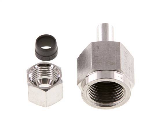 10S & G1/2'' Swivel droit en acier inoxydable avec filetage femelle pour manomètres 630 bar ISO 8434-1