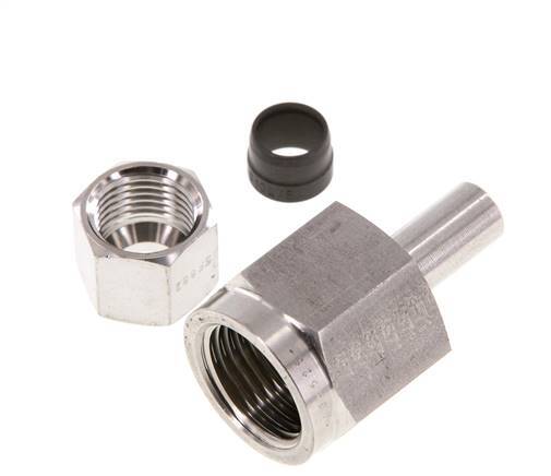 10S & G1/2'' Swivel droit en acier inoxydable avec filetage femelle pour manomètres 630 bar ISO 8434-1