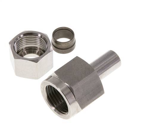 12S & G1/2'' Swivel droit en acier inoxydable avec filetage femelle pour manomètres 630 bar ISO 8434-1