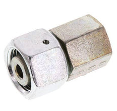 12L & G1/4'' pivot droit en acier zingue avec filetage femelle pour manomètres 315 bar cône d'etancheite NBR ISO 8434-1