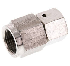 12S & G1/2'' Swivel droit en acier inoxydable avec filetage femelle pour manomètres 630 bar Cône d'etancheite en FKM ISO 8434-1