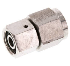 12S & G1/2'' Swivel droit en acier inoxydable avec filetage femelle pour manomètres 630 bar Cône d'etancheite en FKM ISO 8434-1