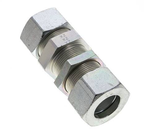 30S Zink plated Steel Straight Cutting Fitting Bulkhead 400 bar ISO 8434-1