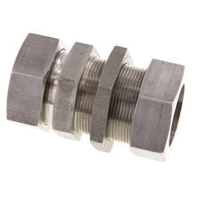 Raccord de coupe droit 42L en acier inoxydable Bulkhead 160 bar ISO 8434-1