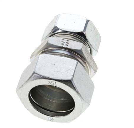 28L & 35L Zink plated Steel Straight Cutting Fitting 160 bar ISO 8434-1