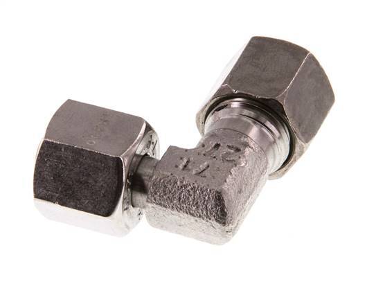 Raccord de coupe coudé en acier inoxydable 8L avec pivot 315 bar FKM Réglable ISO 8434-1