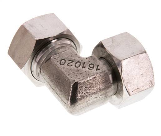 Raccord de coupe coudé en acier inoxydable 22L avec pivot 160 bar FKM Réglable ISO 8434-1