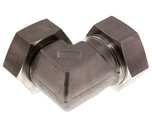 42L Stainless Steel Elbow Cutting Fitting with Swivel 160 bar FKM Adjustable ISO 8434-1