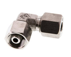Raccord de coupe coudé 8S en acier inoxydable avec pivot 630 bar FKM réglable ISO 8434-1