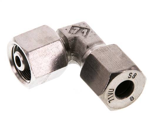 Raccord de coupe coudé 8S en acier inoxydable avec pivot 630 bar FKM réglable ISO 8434-1