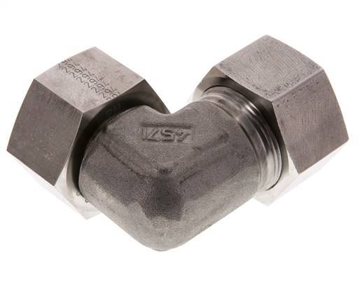 Raccord de coupe coudé 30S en acier inoxydable avec pivot 400 bar FKM Réglable ISO 8434-1