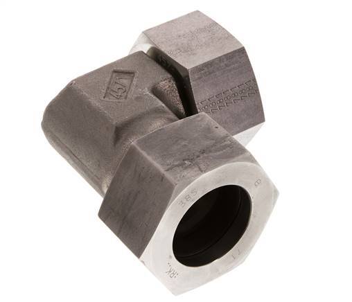 38S Raccord de coupe coudé en acier inoxydable avec émerillon 315 bar FKM Ajustable ISO 8434-1