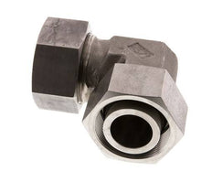 38S Raccord de coupe coudé en acier inoxydable avec émerillon 315 bar FKM Ajustable ISO 8434-1