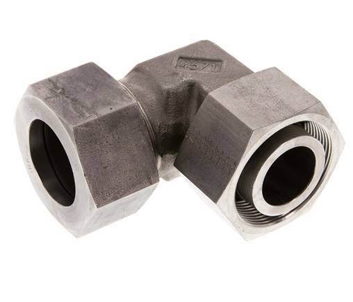 38S Raccord de coupe coudé en acier inoxydable avec émerillon 315 bar FKM Ajustable ISO 8434-1