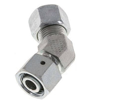Raccord de coupe coudé 45deg en acier zingué 12L avec pivot 315 bar Joint torique NBR Cône réglable ISO 8434-1