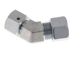 12S Acier zingué Raccord de coupe coudé 45deg avec pivot 630 bar Joint torique NBR Cône réglable ISO 8434-1