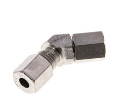 Raccord de coupe coudé 45deg en acier inoxydable 6L avec pivot 315 bar Joint torique FKM Cône réglable ISO 8434-1