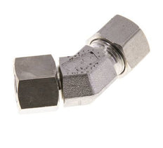 Raccord de coupe coudé 45deg en acier inoxydable 12L avec pivot 315 bar Joint torique FKM Cône réglable ISO 8434-1