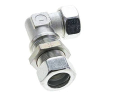 28L Zink plated Steel Elbow Cutting Fitting Bulkhead 160 bar ISO 8434-1