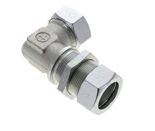 35L Zink plated Steel Elbow Cutting Fitting Bulkhead 160 bar ISO 8434-1