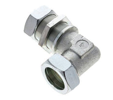42L Zink plated Steel Elbow Cutting Fitting Bulkhead 160 bar ISO 8434-1