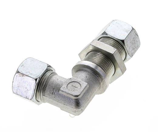 20S Zink plated Steel Elbow Cutting Fitting Bulkhead 400 bar ISO 8434-1
