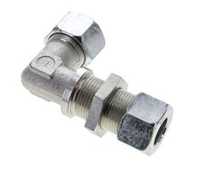 20S Acier zingué Coude de coupe Raccord de cloison 400 bar ISO 8434-1
