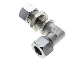 20S Acier zingué Coude de coupe Raccord de cloison 400 bar ISO 8434-1