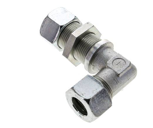 20S Zink plated Steel Elbow Cutting Fitting Bulkhead 400 bar ISO 8434-1