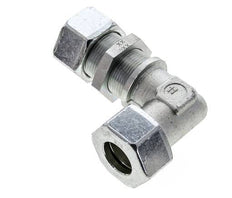 25S Zink plated Steel Elbow Cutting Fitting Bulkhead 400 bar ISO 8434-1