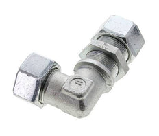 25S Zink plated Steel Elbow Cutting Fitting Bulkhead 400 bar ISO 8434-1