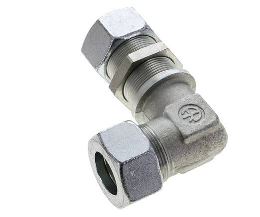 30S Zink plated Steel Elbow Cutting Fitting Bulkhead 400 bar ISO 8434-1