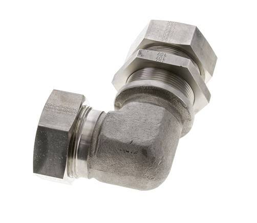 42L Stainless Steel Elbow Cutting Fitting Bulkhead 160 bar ISO 8434-1