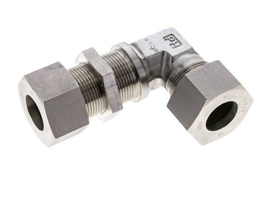 25S Stainless Steel Elbow Cutting Fitting Bulkhead 400 bar ISO 8434-1