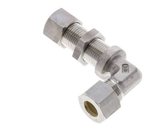 12L Stainless Steel Elbow Compression Fitting Bulkhead 315 bar ISO 8434-1