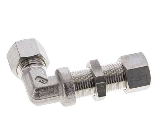 12L Stainless Steel Elbow Compression Fitting Bulkhead 315 bar ISO 8434-1