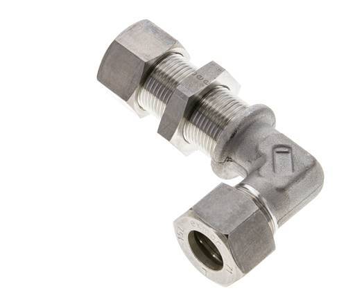 15L Stainless Steel Elbow Compression Fitting Bulkhead 315 bar ISO 8434-1