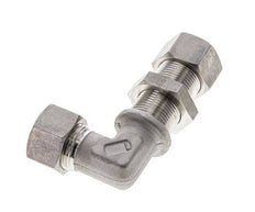 15L Stainless Steel Elbow Compression Fitting Bulkhead 315 bar ISO 8434-1