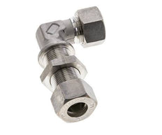 15L Stainless Steel Elbow Compression Fitting Bulkhead 315 bar ISO 8434-1