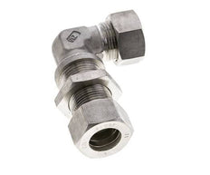 22L Stainless Steel Elbow Compression Fitting Bulkhead 160 bar ISO 8434-1