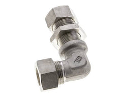 22L Stainless Steel Elbow Compression Fitting Bulkhead 160 bar ISO 8434-1