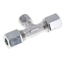 6LL & M10x1 (con) Acier zingue T-Shape Tee Cutting Fitting with Male Threads 100 bar ISO 8434-1