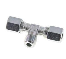 6LL & M10x1 (con) Acier zingue T-Shape Tee Cutting Fitting with Male Threads 100 bar ISO 8434-1