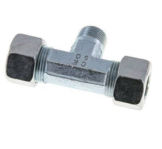 15L & M18x1.5 (con) Acier zingue T-Shape Te Cutting Fitting with Male Threads 315 bar ISO 8434-1